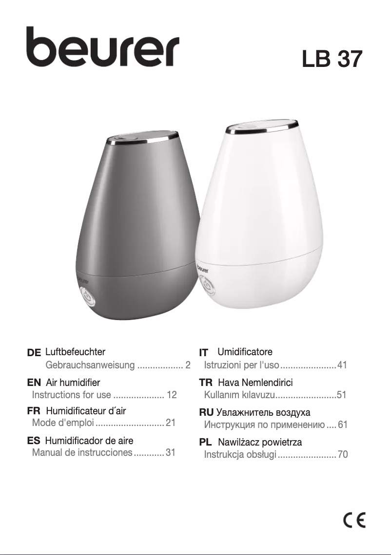Image de la première page du manuel de l'appareil LB 37