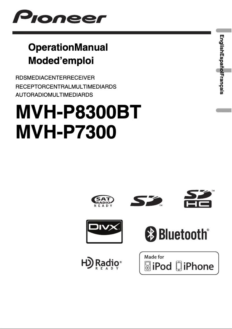 Image de la première page du manuel de l'appareil MVH-P7300