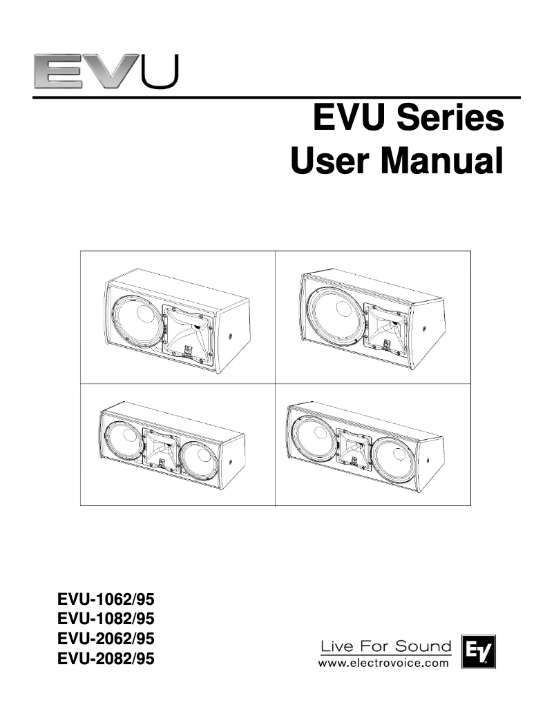 Image de la première page du manuel de l'appareil EVU-1062/95