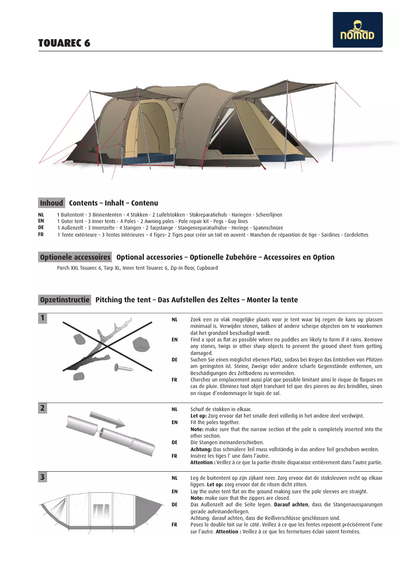 Page n°1 - Manuel utilisateur Nomad Touarec 6