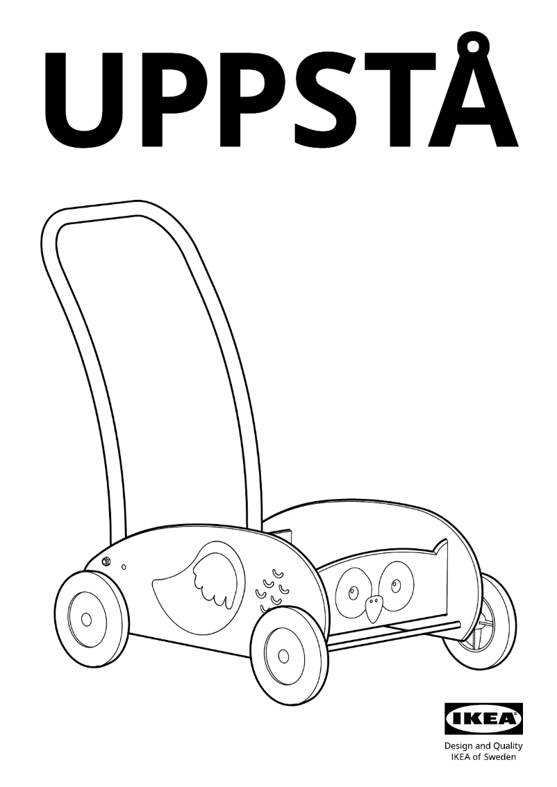 Page 1 de la notice Manuel utilisateur Ikea UPPSTÅ 605.195.65