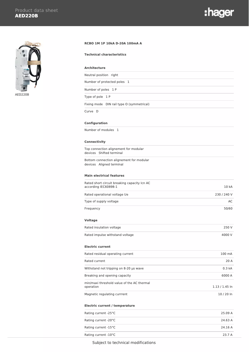 Image de la première page du manuel de l'appareil AED220B