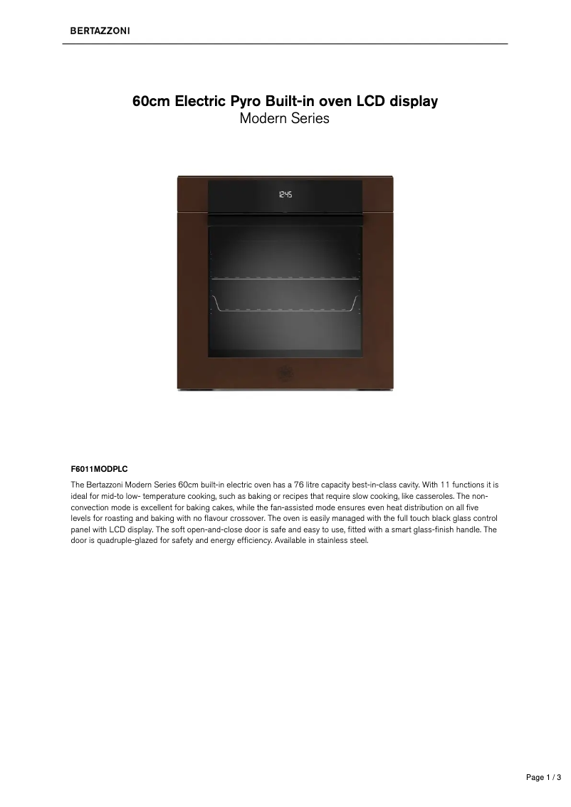 Image de la première page du manuel de l'appareil F6011MODPLC