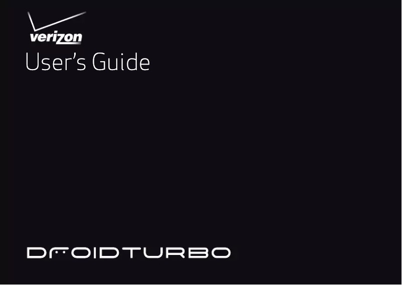 Imagen de la primera página del manual del dispositivo Droid Turbo