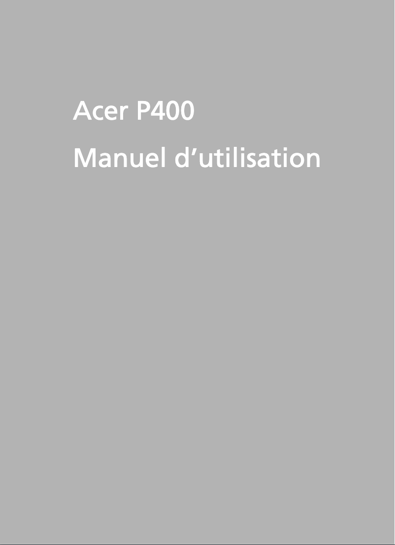 Image de la première page du manuel de l'appareil NeoTouch P400