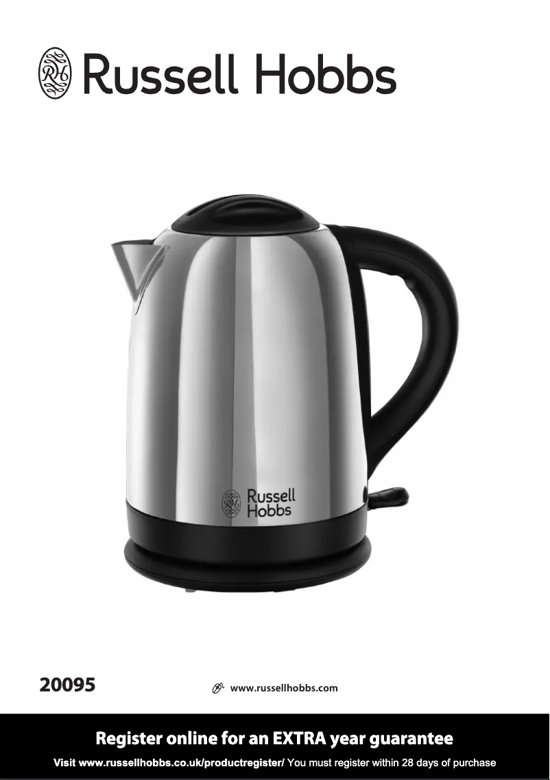 Image de la première page du manuel de l'appareil Dorchester 20095