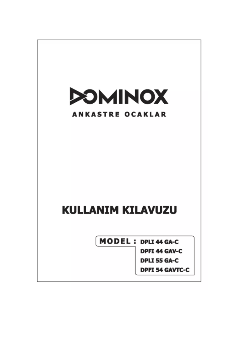 Página 1 del manual Manual de usuario Dominox DPFI 5 4 GAV TC C