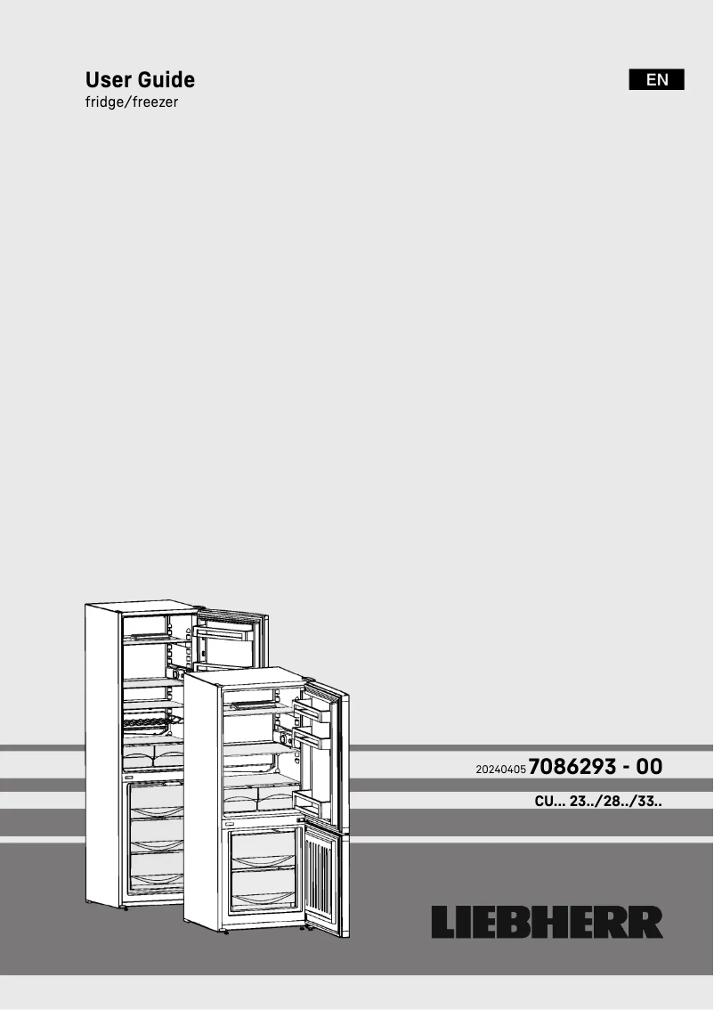 Page n°1 - Manuel utilisateur Liebherr KGwe 1855 3.6