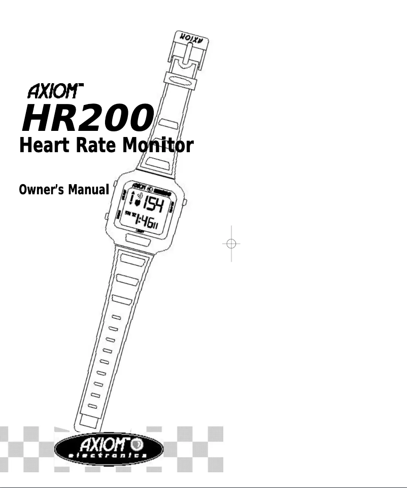 Page n°1 - Manuel utilisateur Axiom HR200