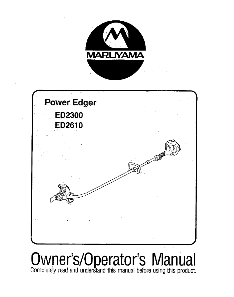 Image de la première page du manuel de l'appareil ED2610