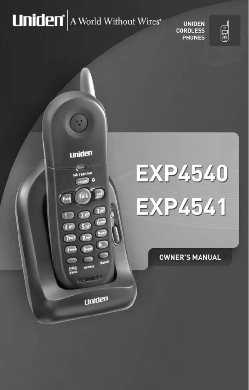Image de la première page du manuel de l'appareil EXP 4540