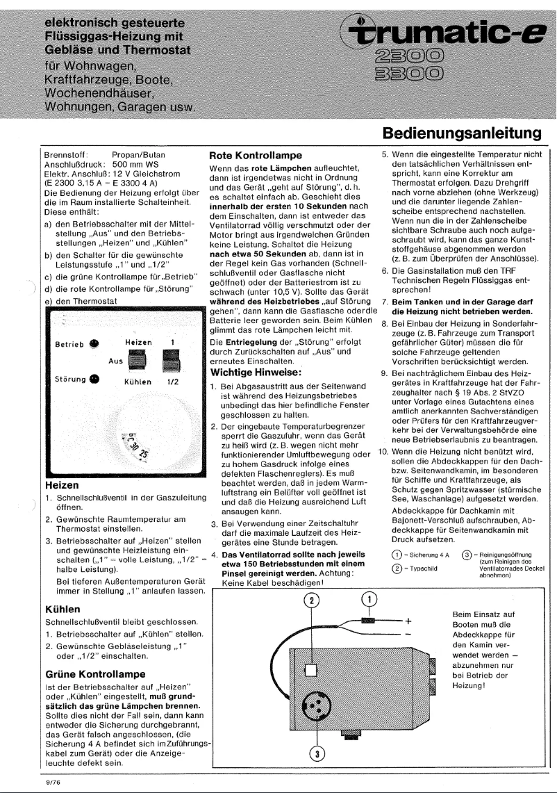 Page n°1 - Manuel utilisateur Trumatic E 2300