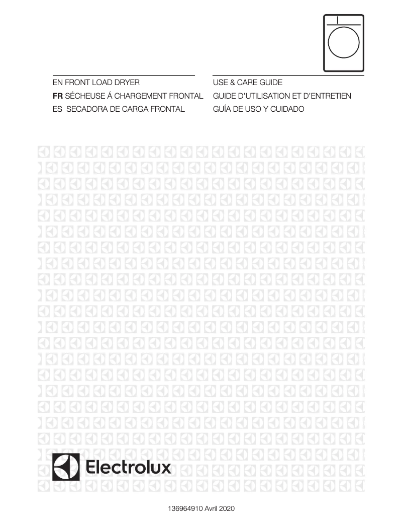 Page n°1 - Manuel utilisateur Electrolux ELFE4222AW