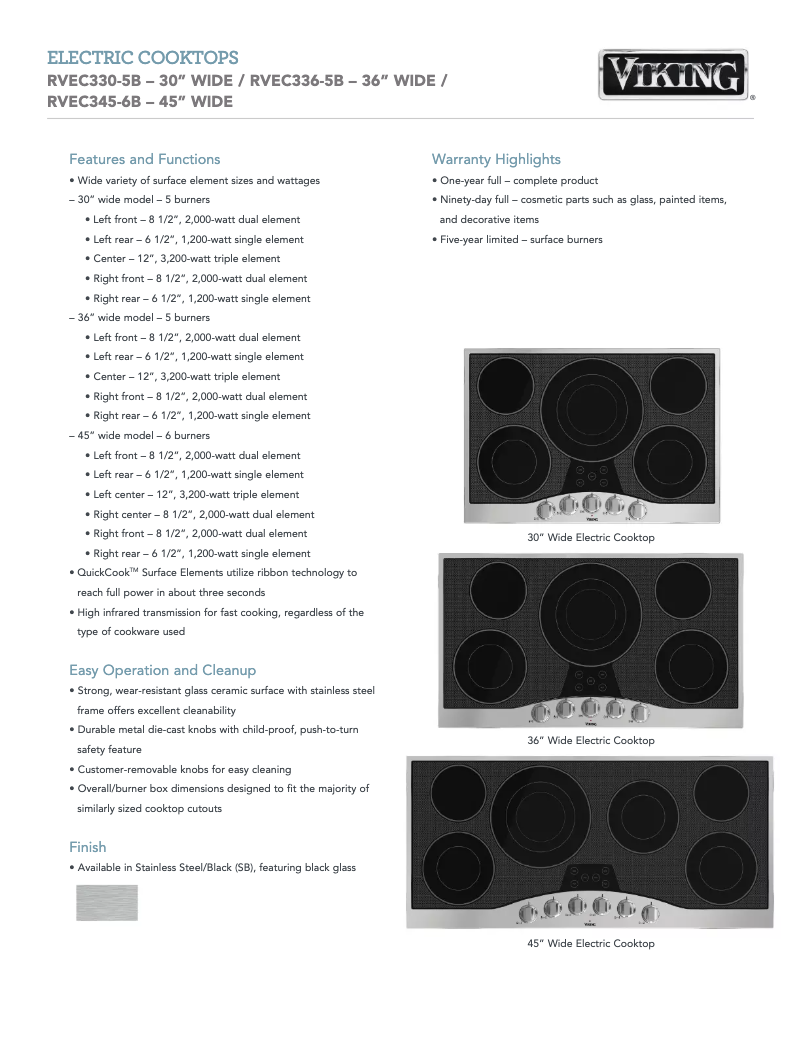 Image de la première page du manuel de l'appareil RVEC3456BSB