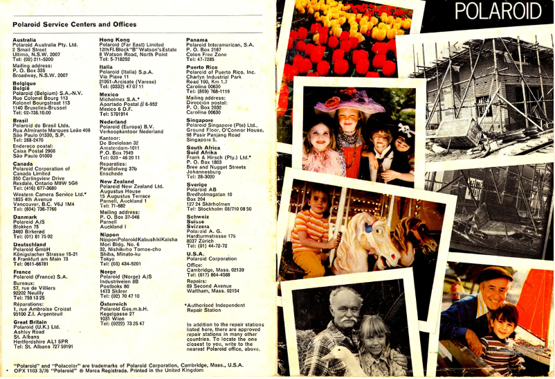 Page 1 de la notice Manuel utilisateur Polaroid EE-44