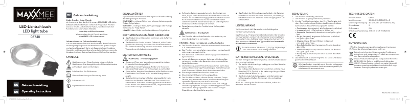 Page 1 de la notice Manuel utilisateur Maxxmee 06748