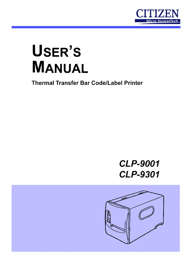 Imagen de la primera página del manual del dispositivo CLP-9301