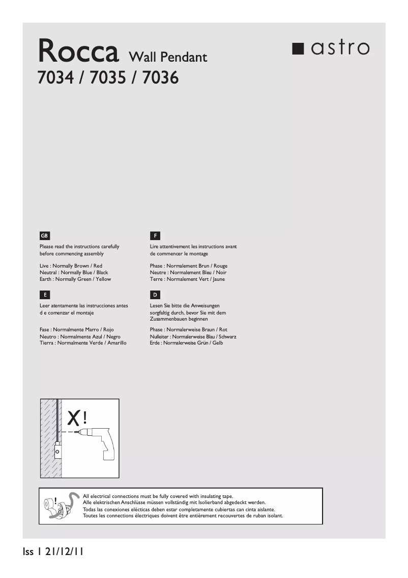 Page 1 de la notice Manuel utilisateur Astro Rocca