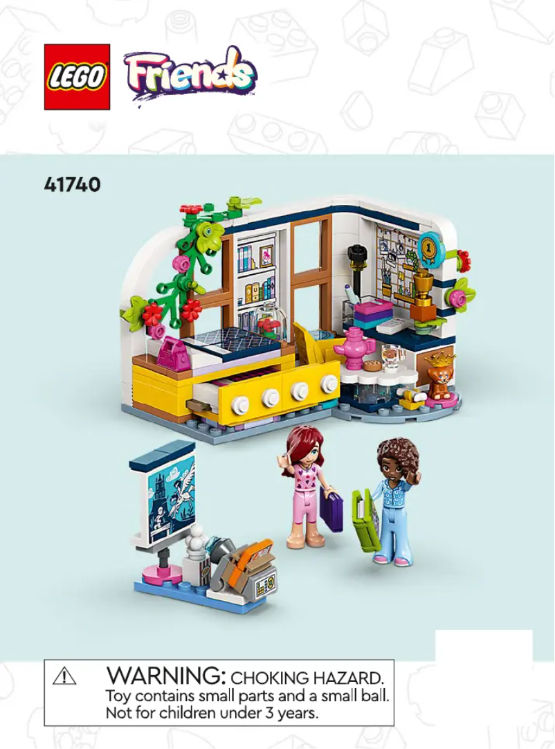 Page n°1 - Consignes visuelles Lego Friends 41740