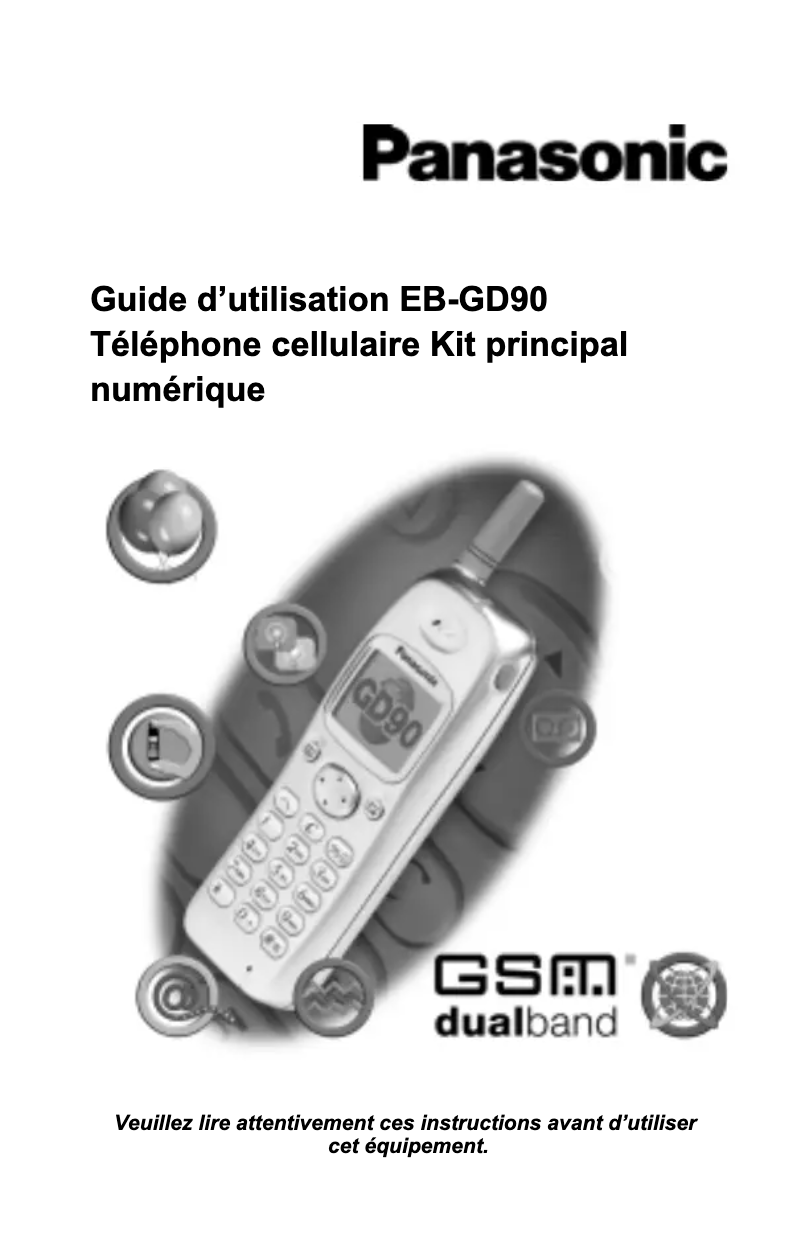 Página 1 del manual Manual de usuario Panasonic EB-GD90