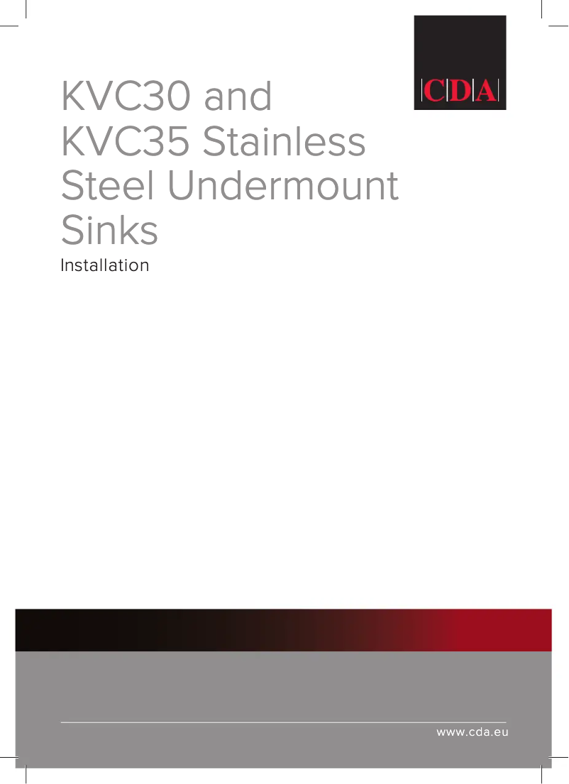 Page n°1 - Manuel utilisateur CDA KVC35LSS