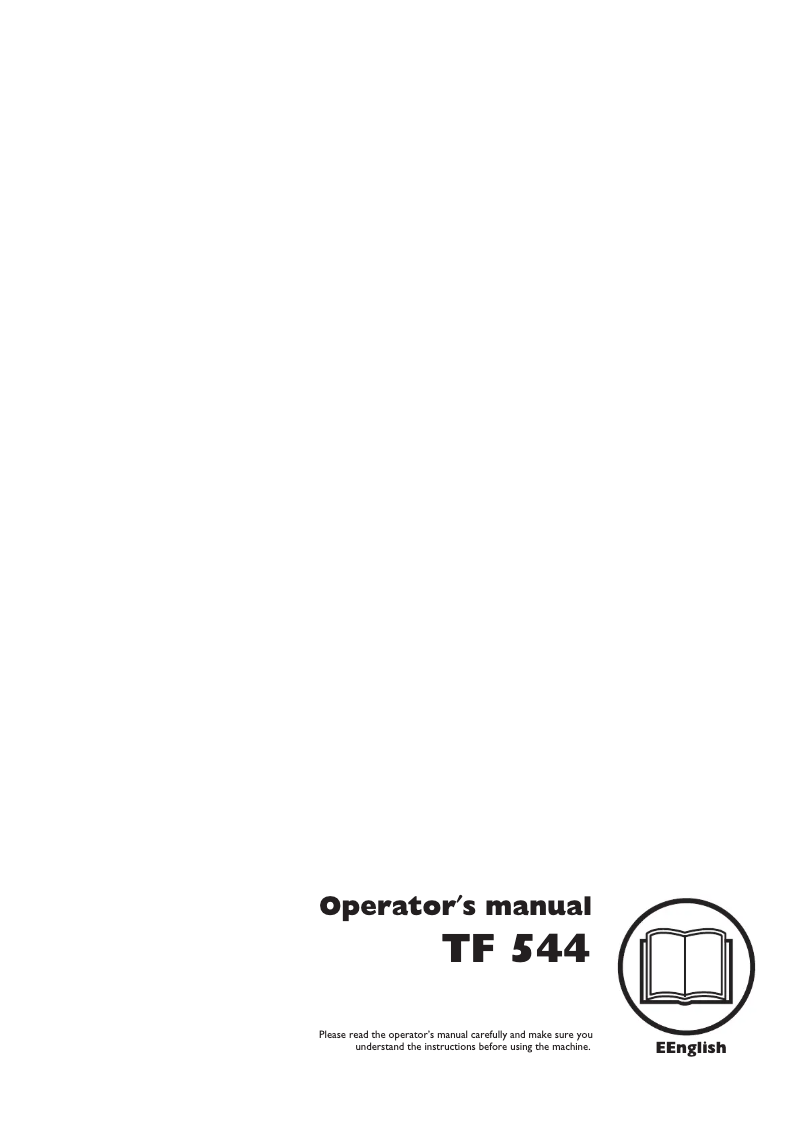 Page 1 de la notice Manuel utilisateur Husqvarna TF 544