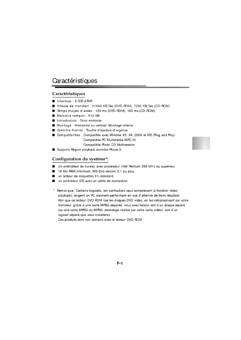 Page n°1 - Manuel utilisateur LG DRD-8160B