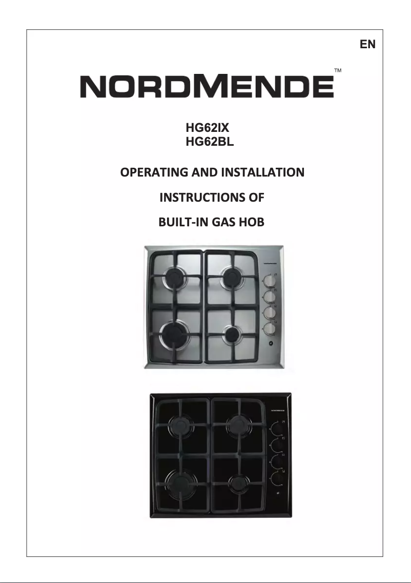 Page n°1 - Manuel utilisateur Nordmende HG62BL