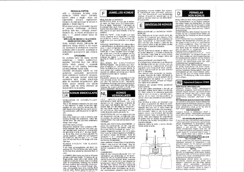 Página 1 del manual Manual de usuario Konus Vue 8x40