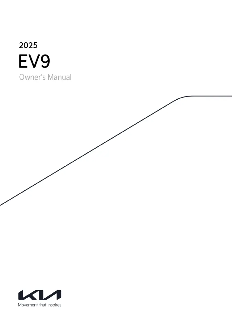 Page 1 de la notice Manuel utilisateur Kia EV9 (2024)