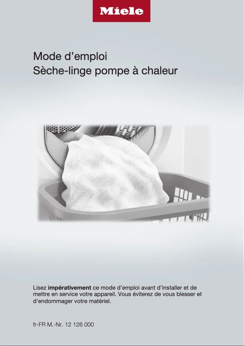 Image de la première page du manuel de l'appareil TWF760 WP