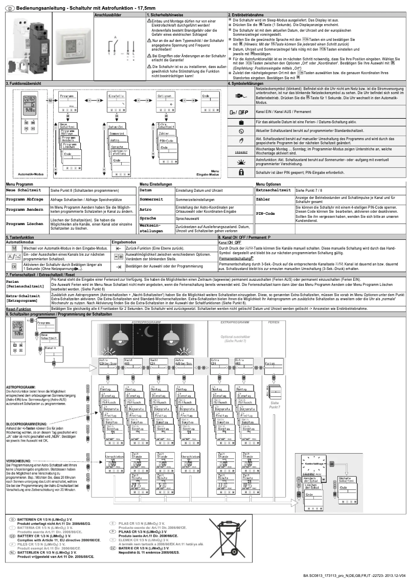 Page 1 de la notice Manuel utilisateur Müller SC 08.13 pro