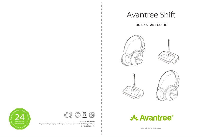 Page n°1 - Manuel utilisateur Avantree Shift