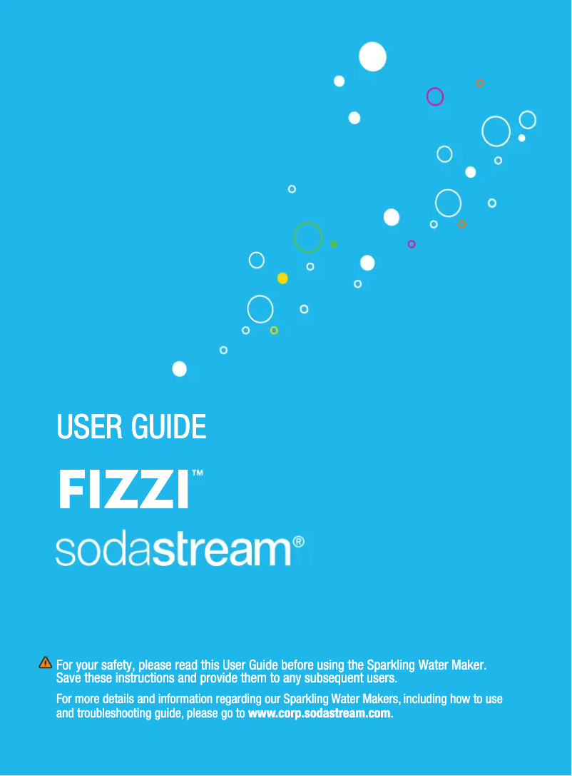 Page 1 de la notice Manuel utilisateur SodaStream Fizzi