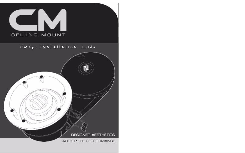 Page 1 de la notice Manuel utilisateur Niles CM4PR