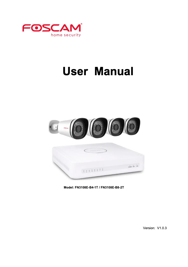 Image de la première page du manuel de l'appareil FN3108E-B8-2T