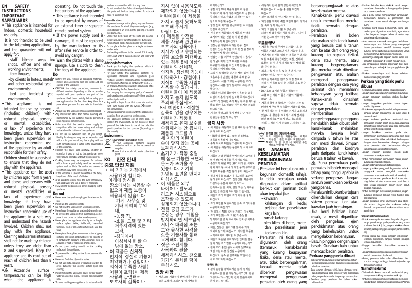 Page 1 de la notice Instructions / montage Tefal Sandwich Ultracompact SM1551