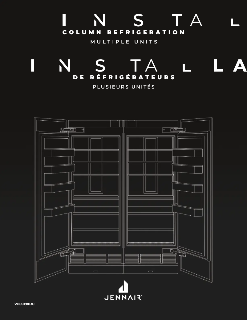 Page n°1 - Guide d'installation JennAir JBRFL36IGX