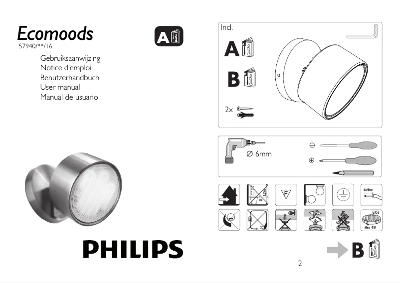 Página 1 del manual Manual de usuario Philips Ecomoods 579401716