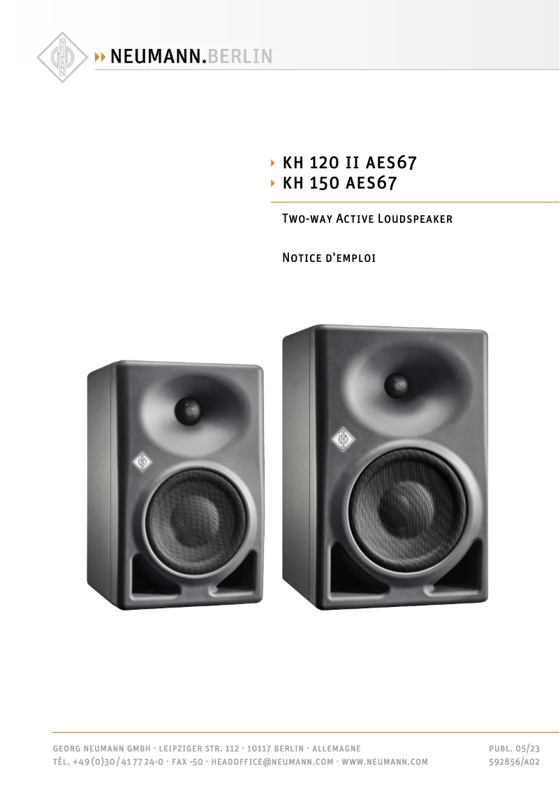 Page n°1 - Manuel utilisateur Neumann N 248