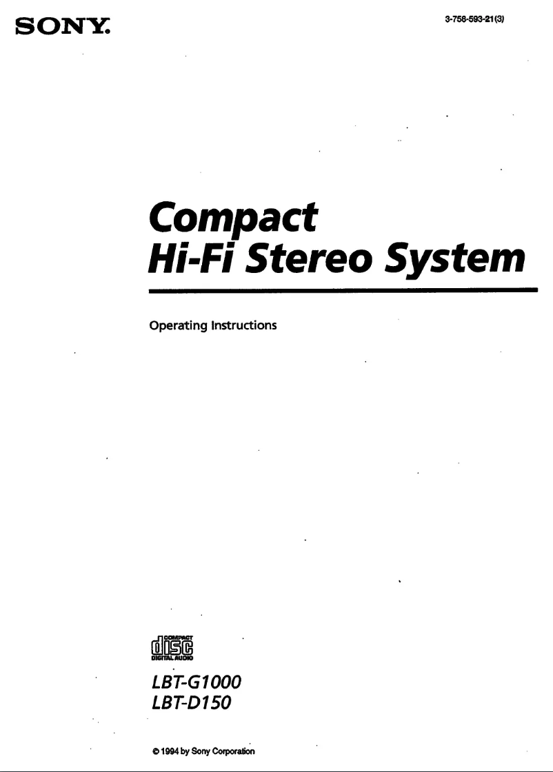 Imagen de la primera página del manual del dispositivo LBT-D150