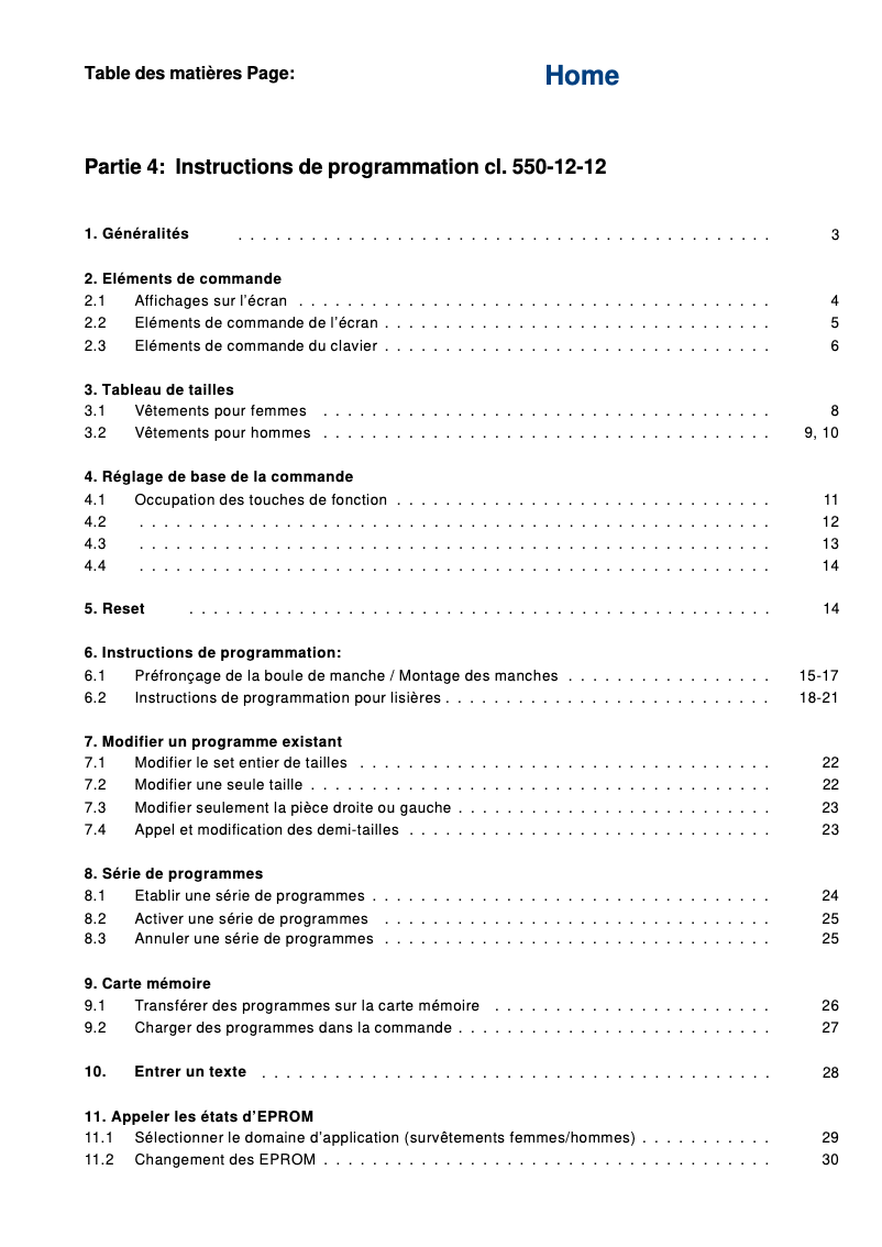 Image de la première page du manuel de l'appareil 550