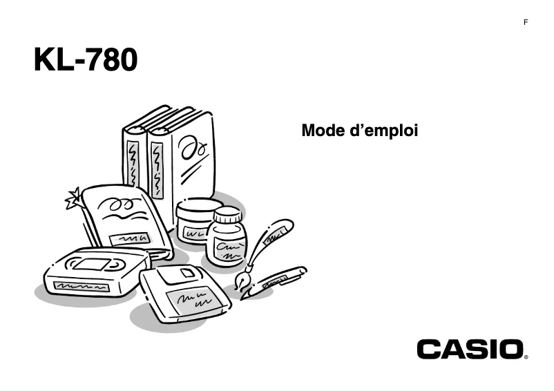 Page 1 de la notice Manuel utilisateur Casio KL-780