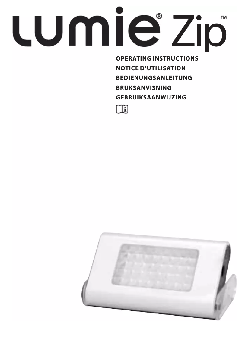 Page n°1 - Manuel utilisateur Lumie Zip