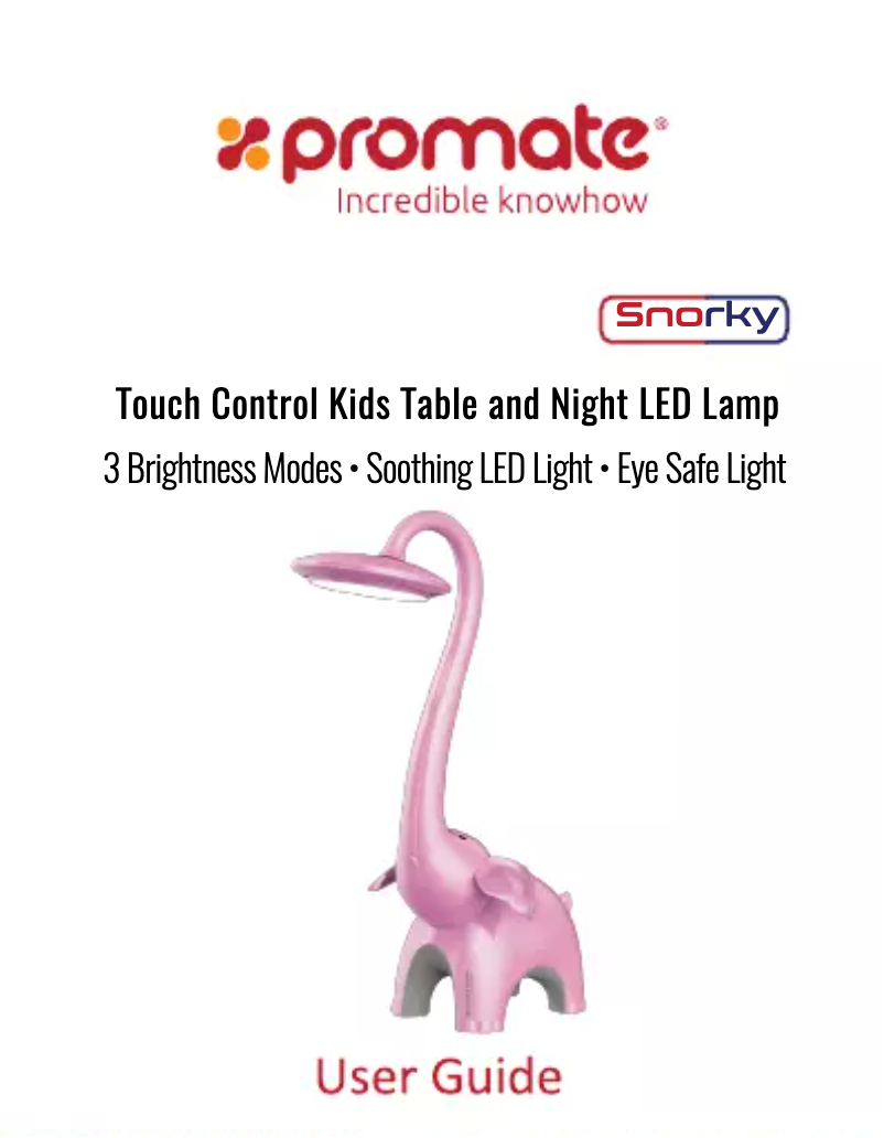 Page 1 de la notice Manuel utilisateur Promate Snorky