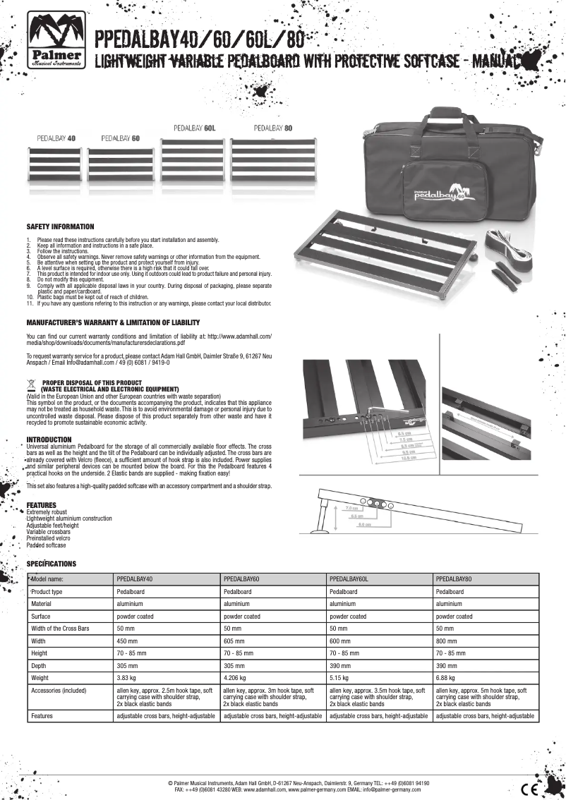 Image de la première page du manuel de l'appareil Pedalbay 80