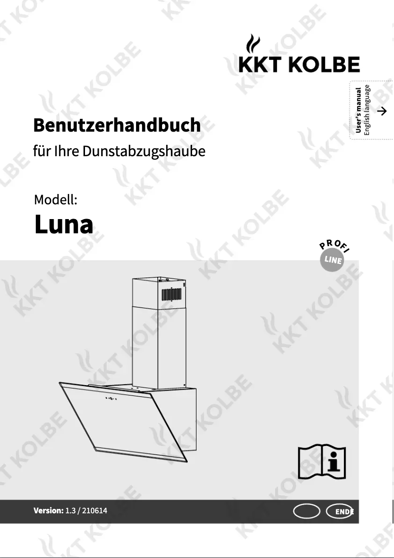 Page 1 de la notice Manuel utilisateur KKT Kolbe LUNA8109W