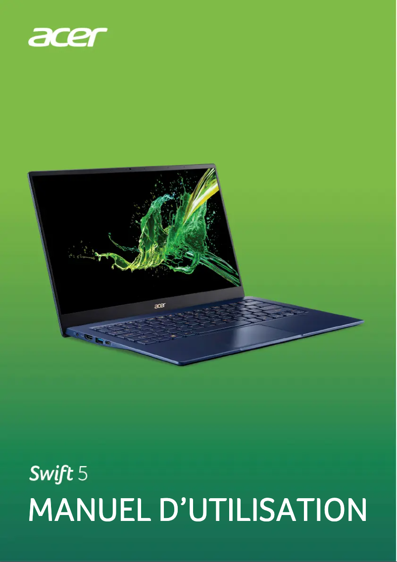 Page n°1 - Manuel utilisateur Acer Swift 5 Pro