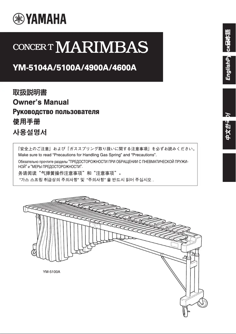 Page 1 de la notice Manuel utilisateur Yamaha YM-5100A