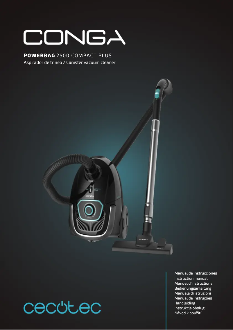 Imagen de la primera página del manual del dispositivo Conga Powerbag 2500 Plus